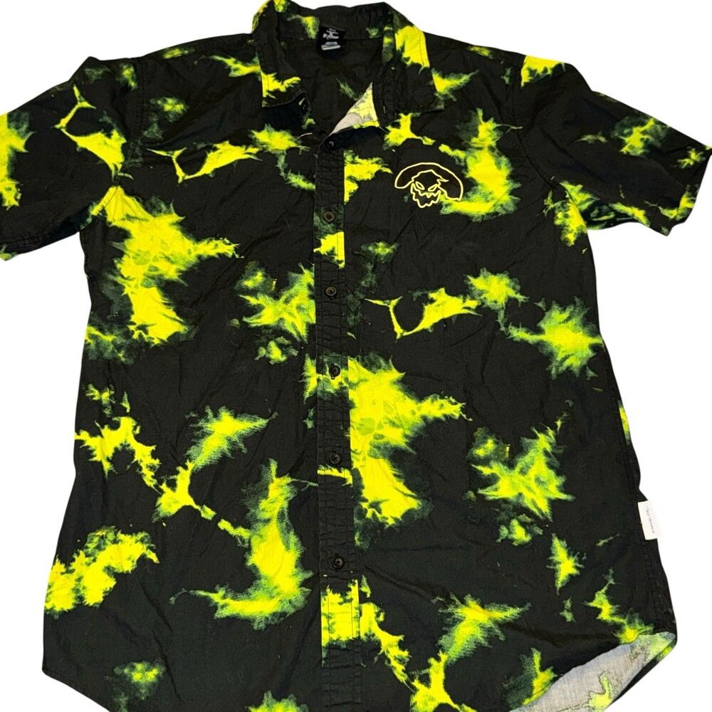 Disney‎ Our Universe Shirt Men's L Black Green The Nightmare Before Christma